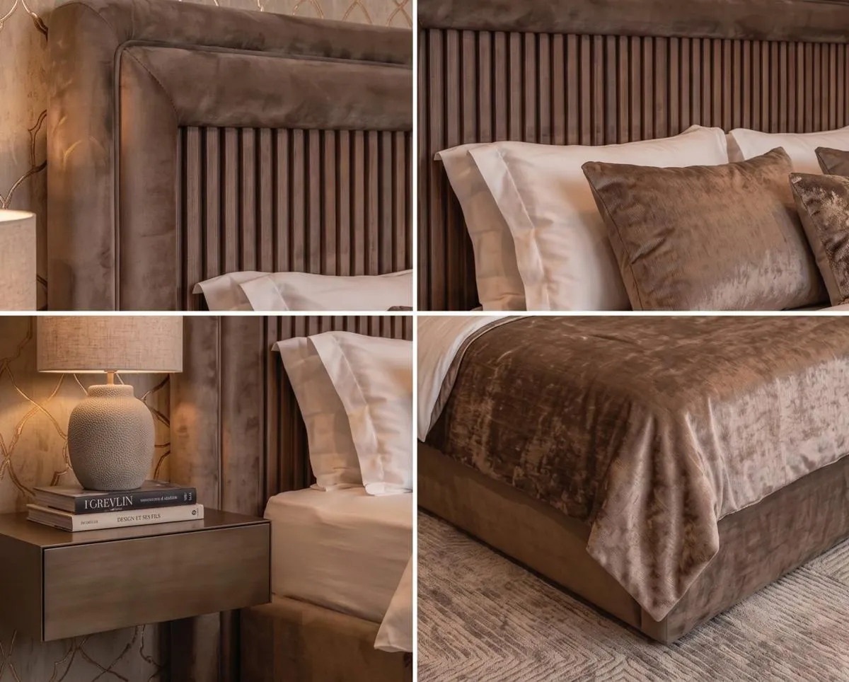 Details of the bed Artistico