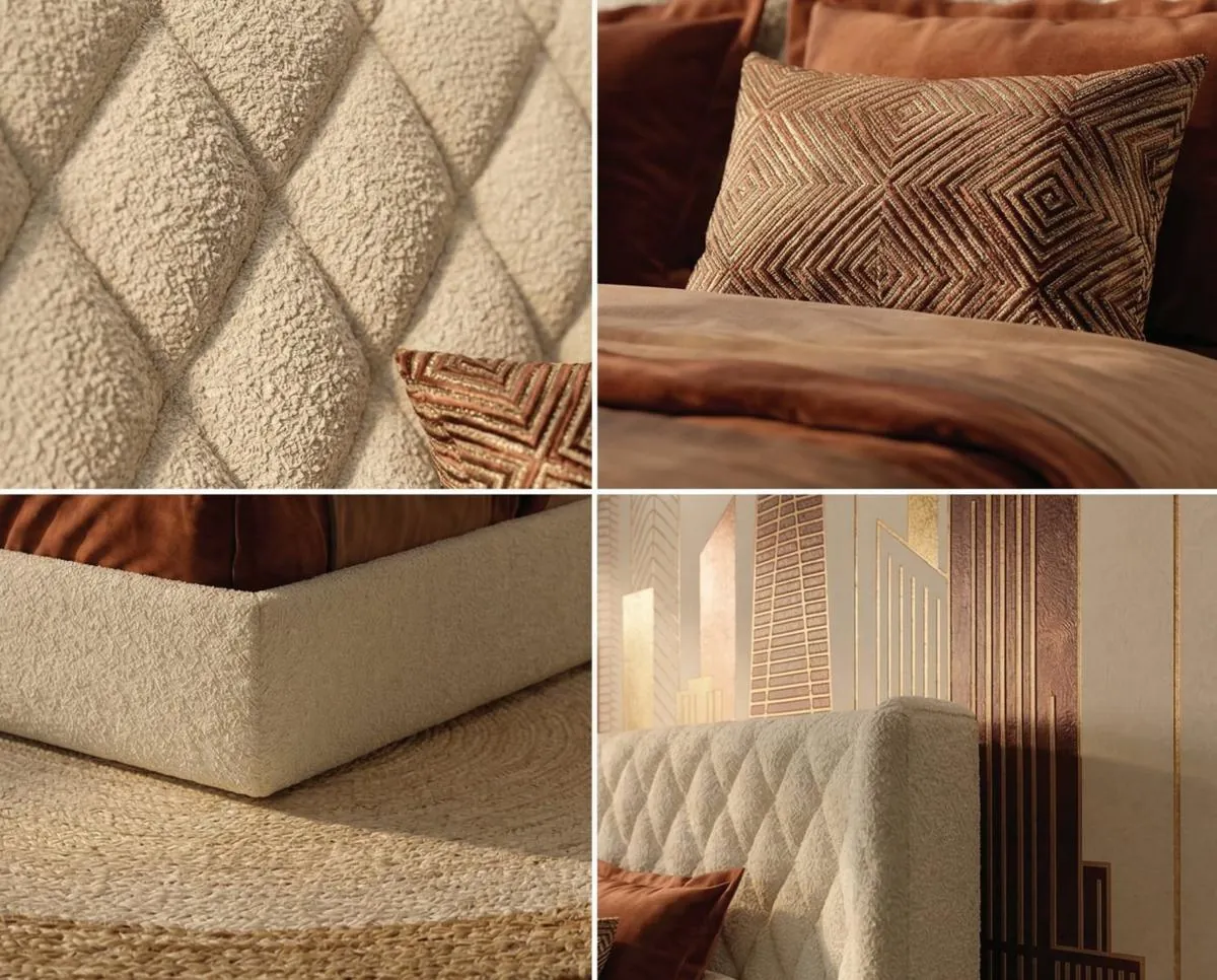 Details of the bed Ellisse