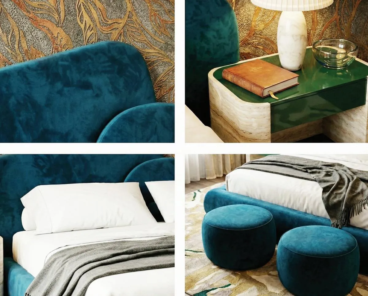 Details of the bed Federico II